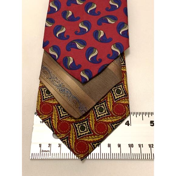 Mens Bundle of 9 - 100% Silk Neck Ties Various Colors & American Bald Eagle - Picture 9 of 14